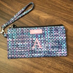 New, Scout Monogram A Wristlet